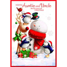 JXC1267 Auntie+Uncle Juvenile 50 Christmas Cards