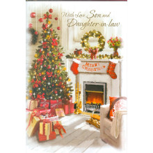 JXC1216 Son & Daughter-In-Law Trad C50 Christmas Cards