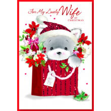 JXC0919 Wife Cute 50 Christmas Cards
