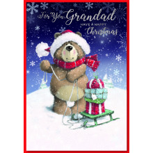 JXC1084 Grandad Cute 50 Christmas Cards