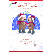 JXC1364 Special Couple Cute 75 Christmas Cards