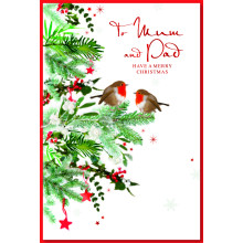 JXC1190 Mum & Dad Trad C75 Christmas Cards