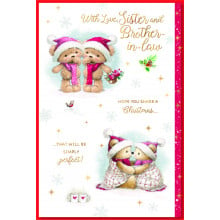 JXC1258 Brother+Sister-in-Law Cute 75 Christmas Cards