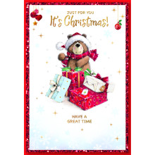 JXC0872 Open Male Cute C50 Christmas Card