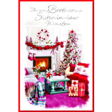 JXC1256 Brother & Sister-In-Law Trad C75 Christmas Cards