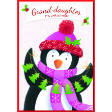 JXC1095 Granddaughter Juvenile 50 Christmas Cards