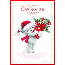 JXC0855 Open Female Cute 50 Christmas Cards