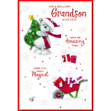 JXC1134 Grandson Cute 75 Christmas Cards