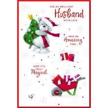 JXC0952 Husband Cute C75 Christmas Cards