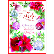 JXC0933 Wife Trad 90 Christmas Cards