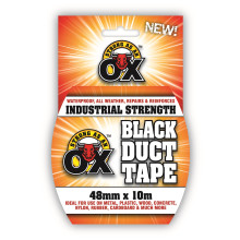 Strong As An Ox Duct Tape Black 48mmx10M