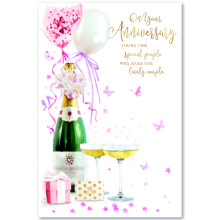 Sister & Brother-In-Law Anniversary Trad Cards C75 SE29727