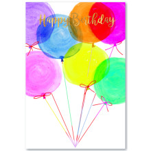 Open Female Balloons Cards SE29766