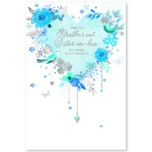 Brother & Sister-In-Law Anniversary Trad Cards C50 SE29841