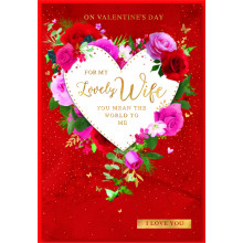 JVC0162 Wife 50 Valentines Day Cards SE29913