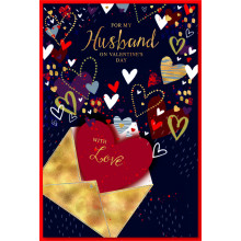 JVC0175 Husband 75 Valentines Day Cards SE29926