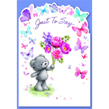 Blank (Just To Say) Female Cute Cards C50 SE30186