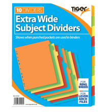 Extra Wide Subject Divider 10 Part