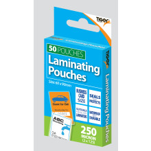 Laminating Pouches Small 50's 60 x 90mm