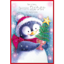 JXC1518 Sister Juvenile Christmas Card 50 SE30331
