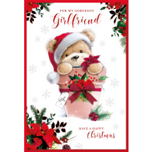 JXC1596 Girlfriend Traditional Cute Christmas Card 50 SE30334