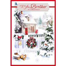 JXC1523 Brother Traditional Christmas Card 50 SE30338
