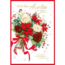 JXC1530 Auntie Traditional Christmas Card 50 SE30345