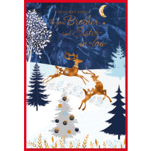 JXC1638 Brother & Sister-in-Law Traditional Christmas Card 50 SE30347