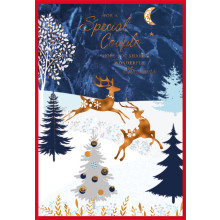 JXC1700 Special Couple Traditional Christmas Card 50 SE30347