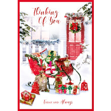 JXC1746 Thinking of You Female Traditional Christmas Card SE30355