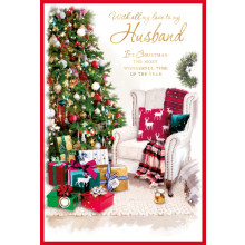 JXC1462 Husband Trad 75 Christmas Cards SE30372