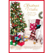 JXC1423 Open Male Traditional Christmas Card 75 SE30372