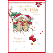 JXC1696 To Both of You Cute Christmas Card 90 SE30392