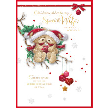 JXC1454 Wife Cute Christmas Card 90 SE30392