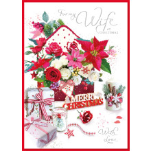 JXC1452 Wife Traditional Christmas Card 90 SE30393