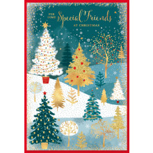 JXC1680 Special Friends Traditional Christmas Card 50 SE30406