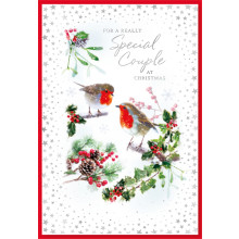 JXC1702 Special Couple Traditional Christmas Card 50 SE30410