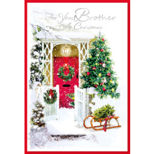 JXC1524 Brother Trad 50 Christmas Card SE30415