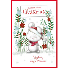 JXC1417 Open Female Cute 50 Christmas Cards SE30437