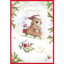 JXC1579 Great Grandson Cute Christmas Card 50 SE30438