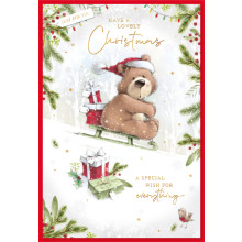 JXC1422 Open Male Cute Christmas Card 50 SE30438