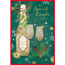 JXC1703 Special Couple Traditional Christmas Card 50 SE30445