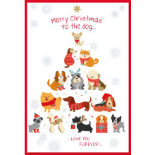 JXC1757 To the Dog Christmas Card 50 SE30453