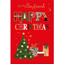 JXC1598 Boyfriend Traditional Christmas Card 75 SE30462