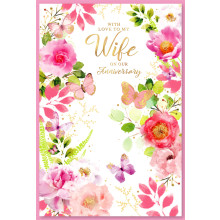 Wife Anniversary Trad C75 Cards SE30513