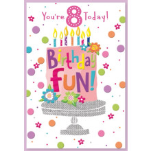 Age 8 Girl C50 Card SE30726
