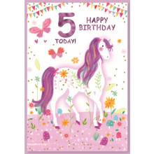Age 5 Girl C50 Card SE30767