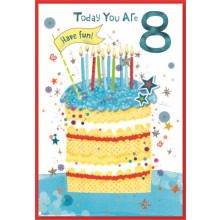 Age 8 Boy C50 Card SE30774