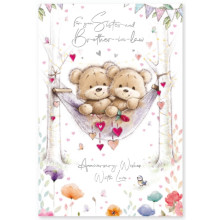 Sister & Brother-in-law Anniversary Cute C50 Card SE30783