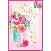Wife Birthday Trad C50 Card SE30810